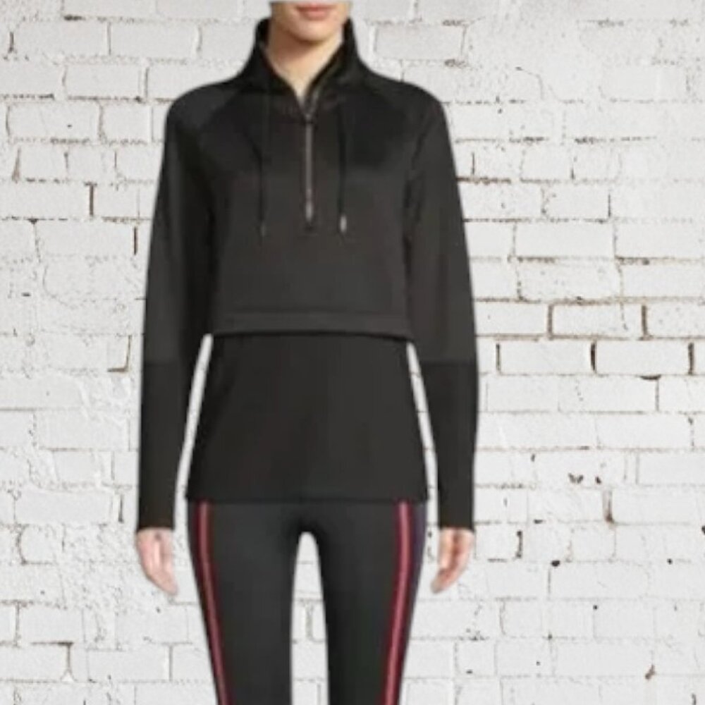 Avia Activewear 1/4 Zip Pullover Size S Black